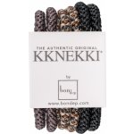 KKNEKKI Gumička do vlasů Kknekki Slim no. 4 – set 6 ks, černá barva, textil – Zboží Dáma