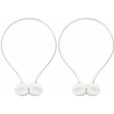 Verk 01848 Magnetická spona na závěsy 2 ks bílá – Zboží Mobilmania