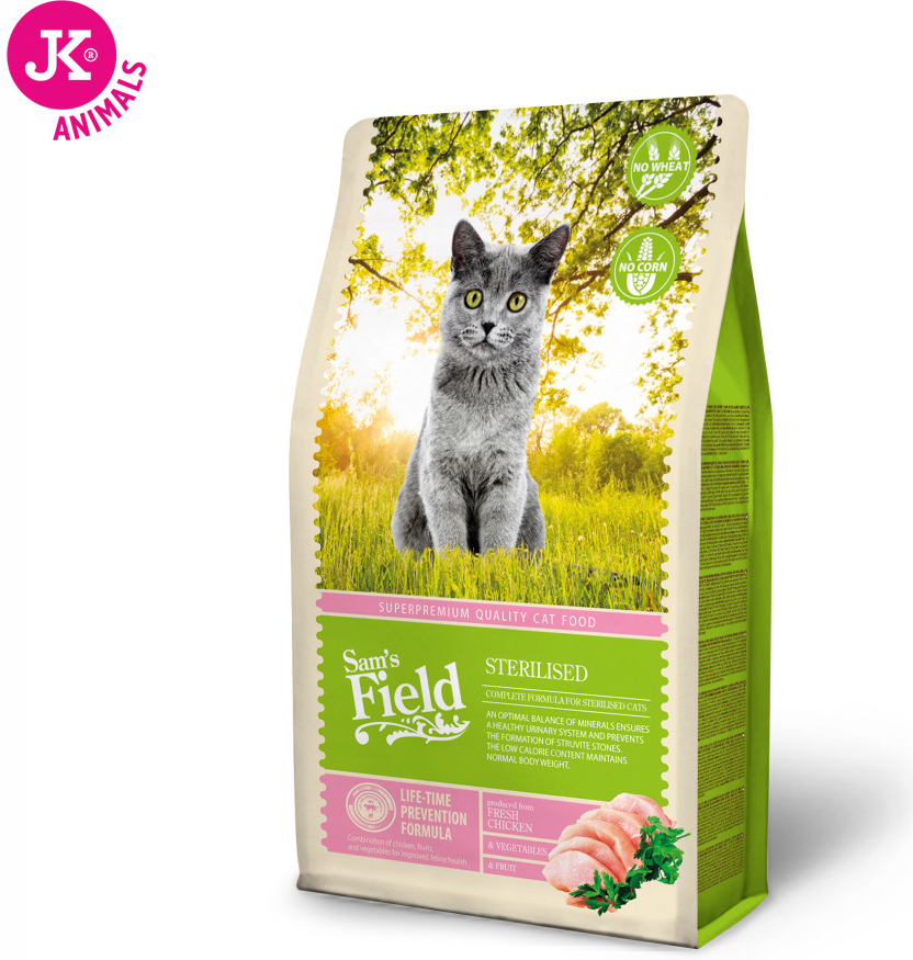 Sam\'s Field Cat Sterilised superprémiové granule 2,5 kg