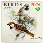 poznámkový Ptáčci 30 x 30 cm 2026 – Zboží Dáma