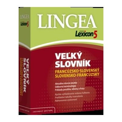 Lexicon5 Veľký slovník francúzsko-slovenský slovensko-francúzsky - Jazykový softvér – Zboží Mobilmania