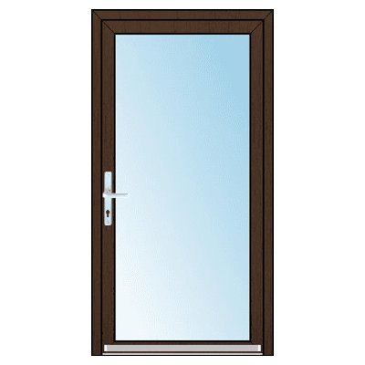 OknaDvereNaMiru.cz Vchodové plastové dveře SLOUPKOVÉ Celoprosklené bílá 110 x 220 cm – Zboží Mobilmania