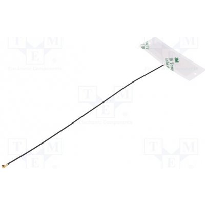 MOLEX 146186-0200 Anténa; BEIDOU,Bluetooth,Galileo,GNSS,GPS,WiFi,ZigBee; 53x18mm – Hledejceny.cz