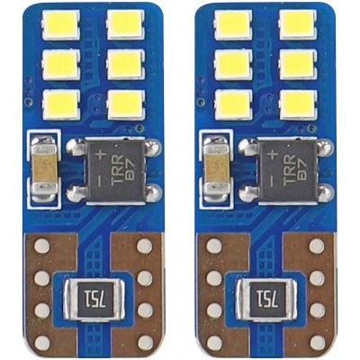 Amio LED CANBUS 12SMD UltraBright 2016 T10e (W5W) White 12V/24V – Hledejceny.cz