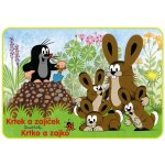 Krtek a kalhotky omalovánky čtverec se samolepkami Zdeněk Miler – Zboží Mobilmania