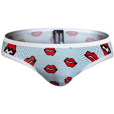 aussieBum retro slipy z EKO Bambusu TeeBall Valentines modrá – Zboží Mobilmania