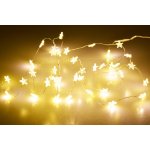 Euro Habitat Vánoční dekorace LED hvězdičky na baterie 20 diod 95cm Teplá bílá – Zbozi.Blesk.cz