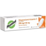 MAGNESIUM/VITAMIN C PHARMAVIT 250MG/150MG TBL EFF 20 – Hledejceny.cz