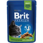 Brit Premium Cat Pouches Chicken Chunks for Kitten 24 x 100 g – Zboží Mobilmania