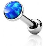 Šperky4U cartilage piercing do ucha modrý opál CP1087-OP05-04 – Zboží Dáma