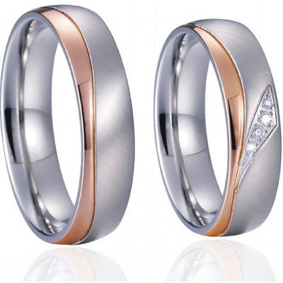 Steel Wedding Snubní prsteny chirurgická ocel SPPL044 – Sleviste.cz