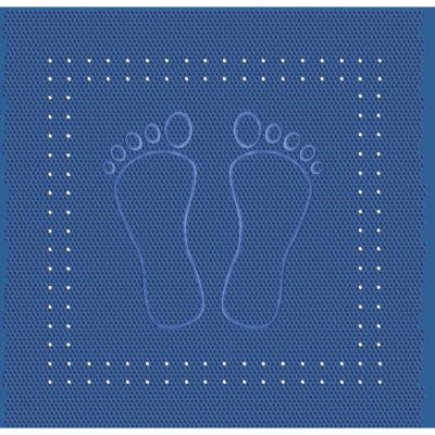 Kleine Wolke Foot modrá 55 x 55 cm 4388720002 – Zboží Dáma