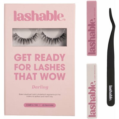 Lashable DIY umělé řasy Startovací Sada Darling trsové řasy 7-13mm + Lepidlo na řasy 5g + Fixátor 5g + Aplikátor na řasy 1ks – Hledejceny.cz