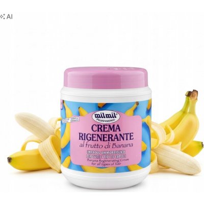 Mil Mil banana regenerační krém na vlasy banán 1000 ml – Hledejceny.cz