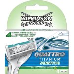 Wilkinson Sword Quattro Titanium Sensitive 4 ks – Sleviste.cz