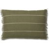 Dekorační polštář ferm LIVING bavlna polštář Calm Olive zelená textil 60x40