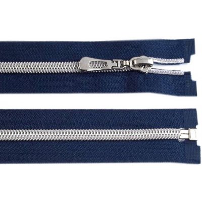 Spirálový zip se stříbrnými zoubky šíře 7 mm délka 70 cm - 148 červená – Hledejceny.cz