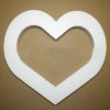 Svatební autodekorace Srdce polystyren duté 50 cm