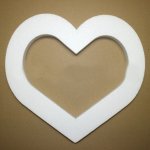 Srdce polystyren duté 50 cm – Zboží Dáma