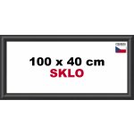 BFHM Plastový rám 100x40cm černý – Zboží Dáma