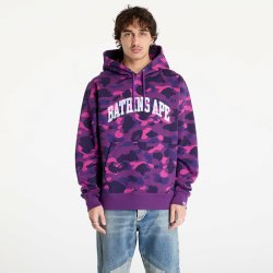 A BATHING APE Color Camo Pullover Hoodie Purple