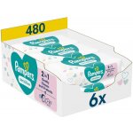 Pampers Sensitive Dětské vlhčené ubrousky 6 x 80 ks – Zboží Dáma