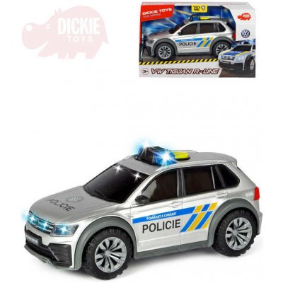 Dickie Auto Policie VW Tiguan R-Line CZ česká verze na baterie Světlo Zvuk
