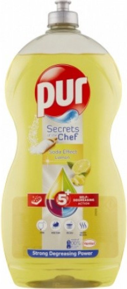 Pur Secrets of the Chef Soda Effect Lemon přípravek na ruční mytí nádobí 1200 ml