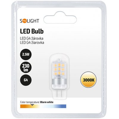 Solight žárovka LED G4 2,5W bílá teplá