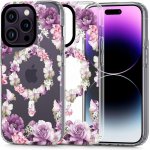 Pouzdro TECH-PROTECT Magmood MagSafe iPhone 14 Pro Max, rose floral – Zboží Mobilmania