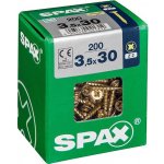 Spax Yellox Univerzální vrut, ø 3,5 × 30 mm, PZ2, zápustná hlava, 200 ks 4081020350307 – Hledejceny.cz