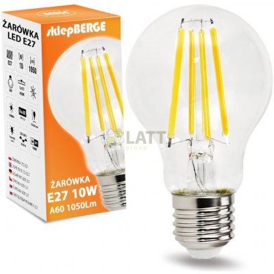 Berge LED žárovka E27 A60 10W neutrální bílá