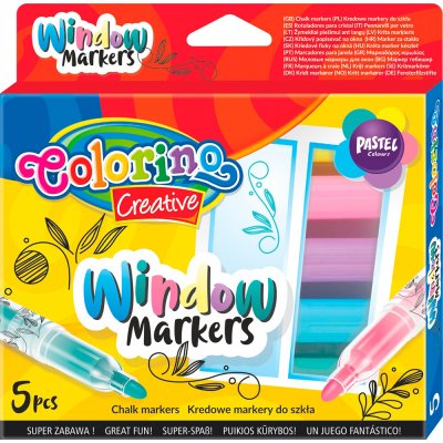 Křídové popisovače na sklo sada 5 barev – Zboží Dáma