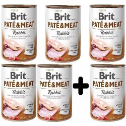 Brit Paté & Meat Dog Rabbit 6 x 400 g