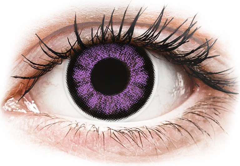 MaxVue ColorVue Big Eyes Ultra Violet tříměsíční nedioptrické 2 čočky