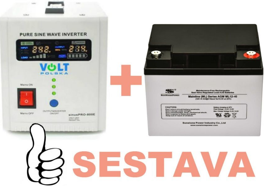 VSelektro záložní zdroj 500W sinus ZZ22 + AKU 40Ah od 5 778 Kč - Heureka.cz