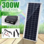 CAMTOA 120W solární panel Flexibilní monokrystalický 90 x 83 cm s 20A regulátorem – Zboží Mobilmania
