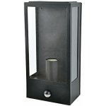 ACA Lighting Venkovní nástěnné svítidlo CELIA max. 60W/E27/230V/IP44, pohybový senzor, černé – Hledejceny.cz