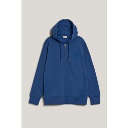 GANT REG TONAL SHIELD FULL ZIP HOODIE modrá