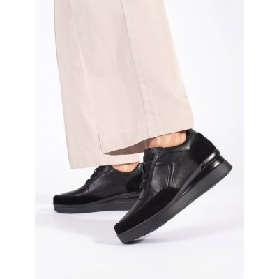 Sergio Leone Trendy polobotky dámské černé na klínku – Zboží Dáma