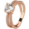 Prsteny Royal Fashion pozlacený prsten Třpytivé pásky růžové zlato MA MSR0931 ROSEGOLD
