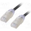 síťový kabel Panduit STP28X0.5MBL Patch, F/UTP,TX6A-28™, 6a, drát, Cu, LSZH, 0,5m, černý