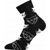 Voxx dámské ponožky klasická výška Xantipa kočky černá