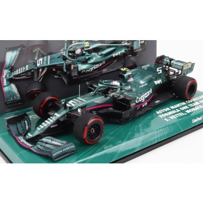 Minichamps Aston martin F1 Amr21 Mercedes M12 Eq Power+ Team Cognizant Formula One N 5 5th Monaco Gp 2021 Sebastian Vettel Green Met 1:43