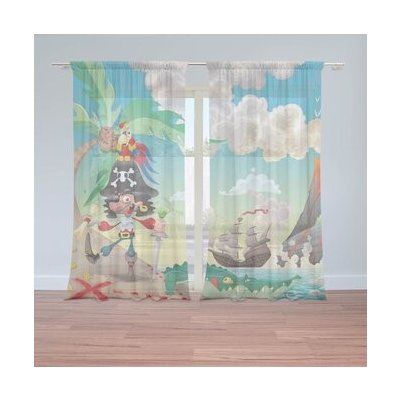 Sablio Záclony Pirát: 2ks 150x250cm – Hledejceny.cz