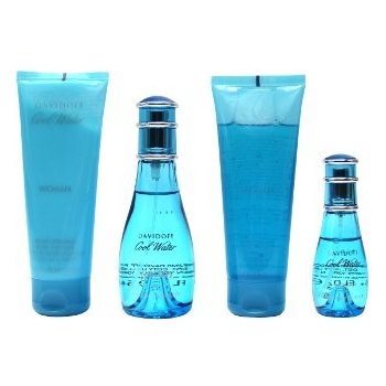 Davidoff Cool Water Woman EDT 50 ml + tělové mléko 75 ml + sprchový gel 75 ml + EDT 15 ml dárková sada