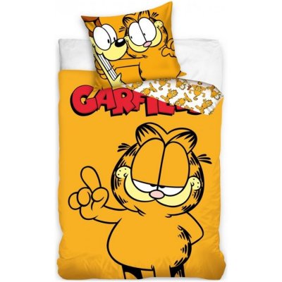 Carbotex bavlna povlečení kocour Garfield 100% bavlna Renforcé 70x90 140x200 – Hledejceny.cz