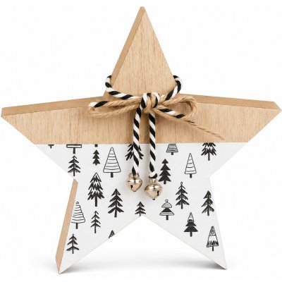 Textilomanie Dřevěná vánoční hvězda NORDIC FOREST 15,5 cm – Hledejceny.cz