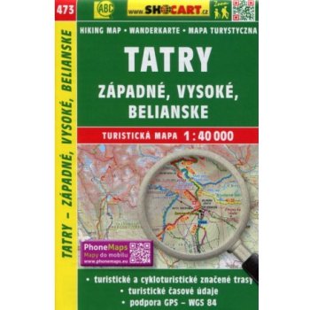 Tatry Západné Vysoké Belianske 1:40 000