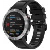 ESES Sportovní silikonový řemínek černý pro Garmin - EasyFit/QuickFit 22mm 1530001981